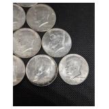 1964 Kennedy Half Dollars - Denver Mint, 10 Coins