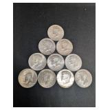 Kennedy Half Dollars 1964 - 10 Coins