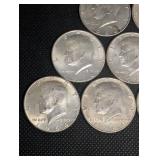 Kennedy Half Dollars 1964 - 10 Coins