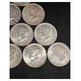 Kennedy Half Dollars 1964 - 10 Coins