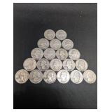 Washington Quarters (Lot of 15) - 1932-1964 Circulated