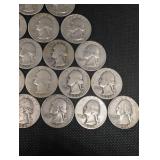 Washington Quarters (Lot of 15) - 1932-1964 Circulated