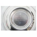 Vintage Silver-Plate Chip and Dip Serving Tray