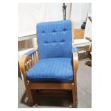 blue glider rocker