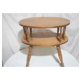 2 tier oval end table George B Bent Co.