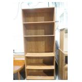 bookshelf with adjustable shelves