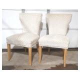 2 Aryhanna 19" high upholstered side chairs