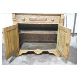 antique Eastlake Victorian commode cabinet