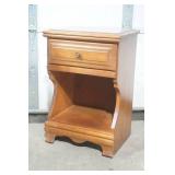 vintage Birdseye Maple solid wood end table