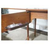 vintage Sears Kenmore sewing machine in cabinet