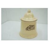 Vintage Pfaltzgraff Village Stoneware Coffee Canister (1970s) 10" tall
