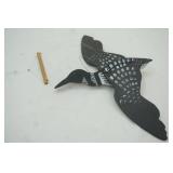 Wooden Flying Hanging Loon. 7" long