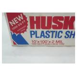 Never Used 1000 SQ FT Husky Plastic Sheeting