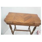 Vintage Wood Side Table24.5"x12"x22"