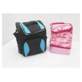 2 insulated lunch bags