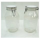 Vintage "La Cucina" Italian Glass Storage Jars (1 gallon)