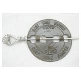 Vintage/Antique Restored Cast Iron Stove Damper. 6 inch