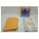 New/Unused Letter Sized Clasp Envelopes, File Folders
