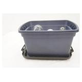 light bulbs and small storage tote