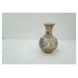 Vintage Mexican Tonala Pottery Vase 10" tall