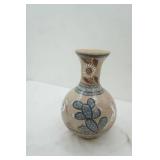 Vintage Mexican Tonala Pottery Vase 10" tall
