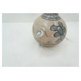 Vintage Mexican Tonala Pottery Vase 10" tall