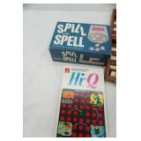 Vintage Games: travel backgammon, Hi-Q, Spill and Spell, French Roulette