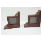 Clock Bookends