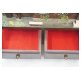 Vintage Musical Barn Jewelry Box. 12"x6"x10"