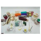 Ribbon, thule, scissors, hooks, wire, popsicle sticks, tape and more craft supplies
