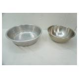 Large Stainless Steel & Aluminum Mixing Bowls