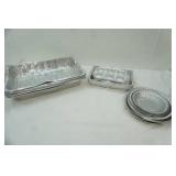 Aluminum Roasting and Baking Pans (all are new except pie pates)