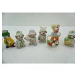 Vintage Clown Figurines (tallest is 4.5" tall) & Salt & Pepper Shakers