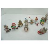 Vintage Clown Figurines (tallest is 5" tall) & Salt & Pepper Shaker (no set) enesco and more