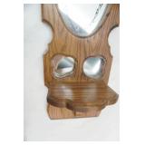Mirrored Wall Sconce Shelf 26" tall by 5.5" deep by 9" wide