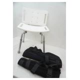 Shower Chair and large knee braces/splints