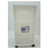 Sterilite 3-drawer rolling storage cart