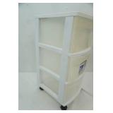 Sterilite 3-drawer rolling storage cart