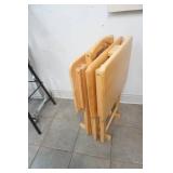 Wooden TV Trays and Stand