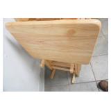Wooden TV Trays and Stand