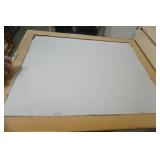 Framed Hummingbird and Flowers Cross Stitch 23.5"x19.5"