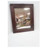 Wood Framed Mirror 22"x 18"
