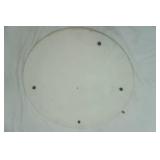 Footed Round Wooden Board 24" diameter