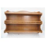 Vintage Wooden Shelf 26"x 36"x6.5"