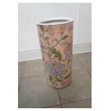 Vintage Ceramic Floor Vase 18.5" tall 8" diameter