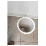 Vintage Ceramic Floor Vase 18.5" tall 8" diameter