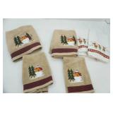 Christmas Themed Hand Towels and Bath Towels