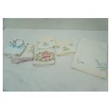 Embroidered Pillow Cases, and Tablecloths