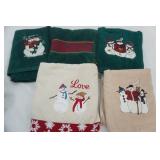 Christmas Themed Hand Towels and Bath Towels