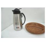 NEW Stainless Steel Coffee Carafe, KYS-ITE Divided Dinner Plates